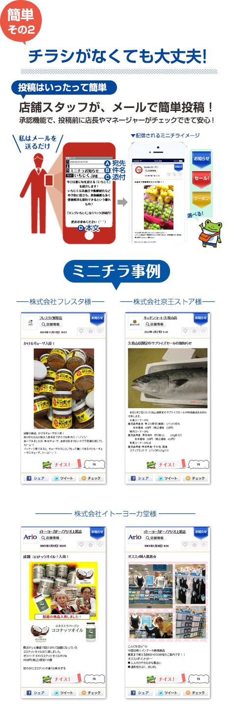 チラシがなくても大丈夫!